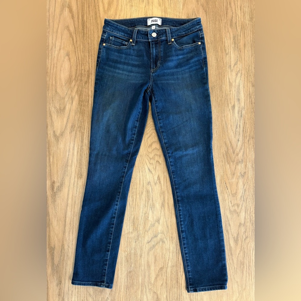 PAIGE Dark Blue Skinny Jeans